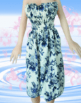 Blue Floral Dress +$24.0