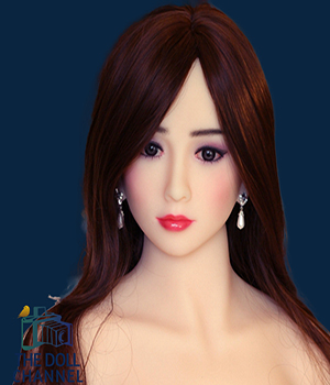  DweiABC TPE Doll Head, Makeup Single Doll Head with Mouth, Eyes  & Wig, Snap or M16 Studs Fixed Connection Doll Accessories, Life-Size Doll  Parts, Light Golden Hair, Green Eyes