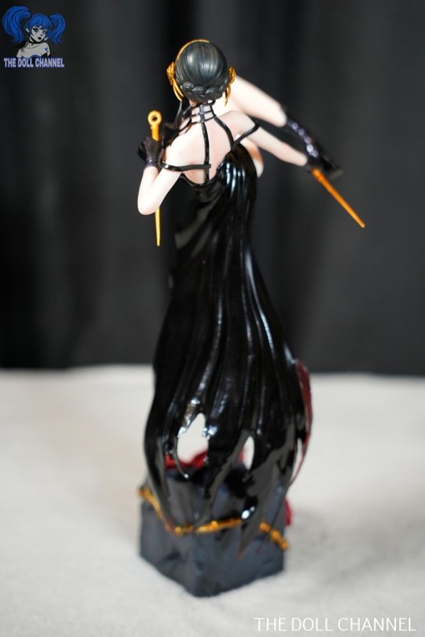 In Stock Hard Black Karate Lady Statue - Image 4