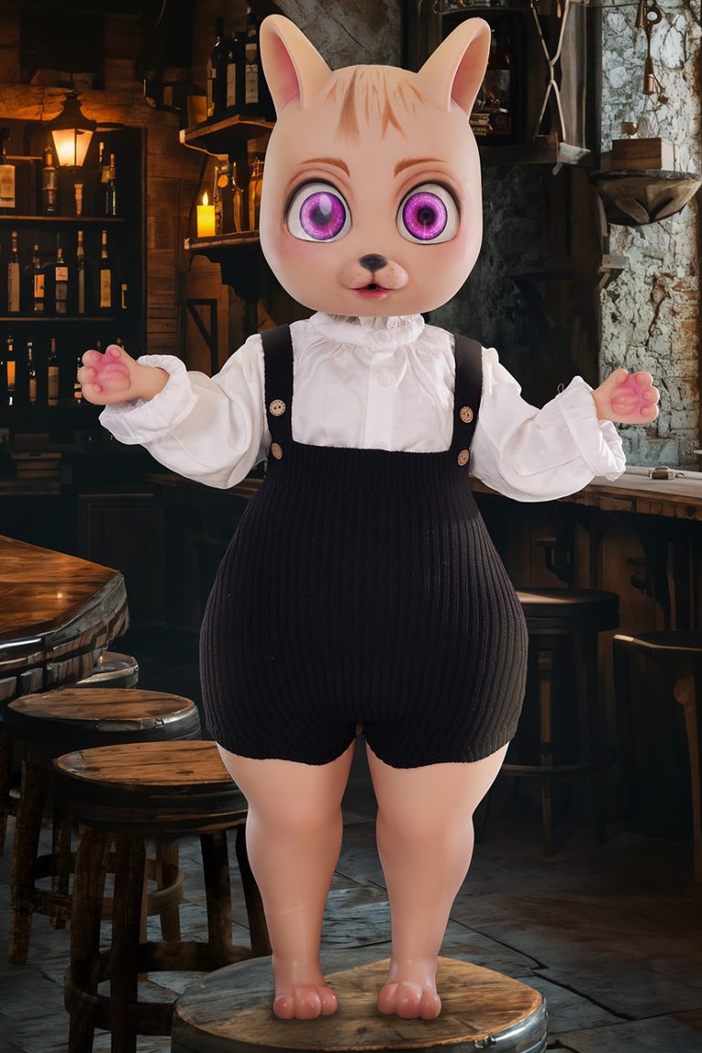 Dolls Castle 90 CM Silicone A Cup Animal Sex Doll Bearrie - Image 2