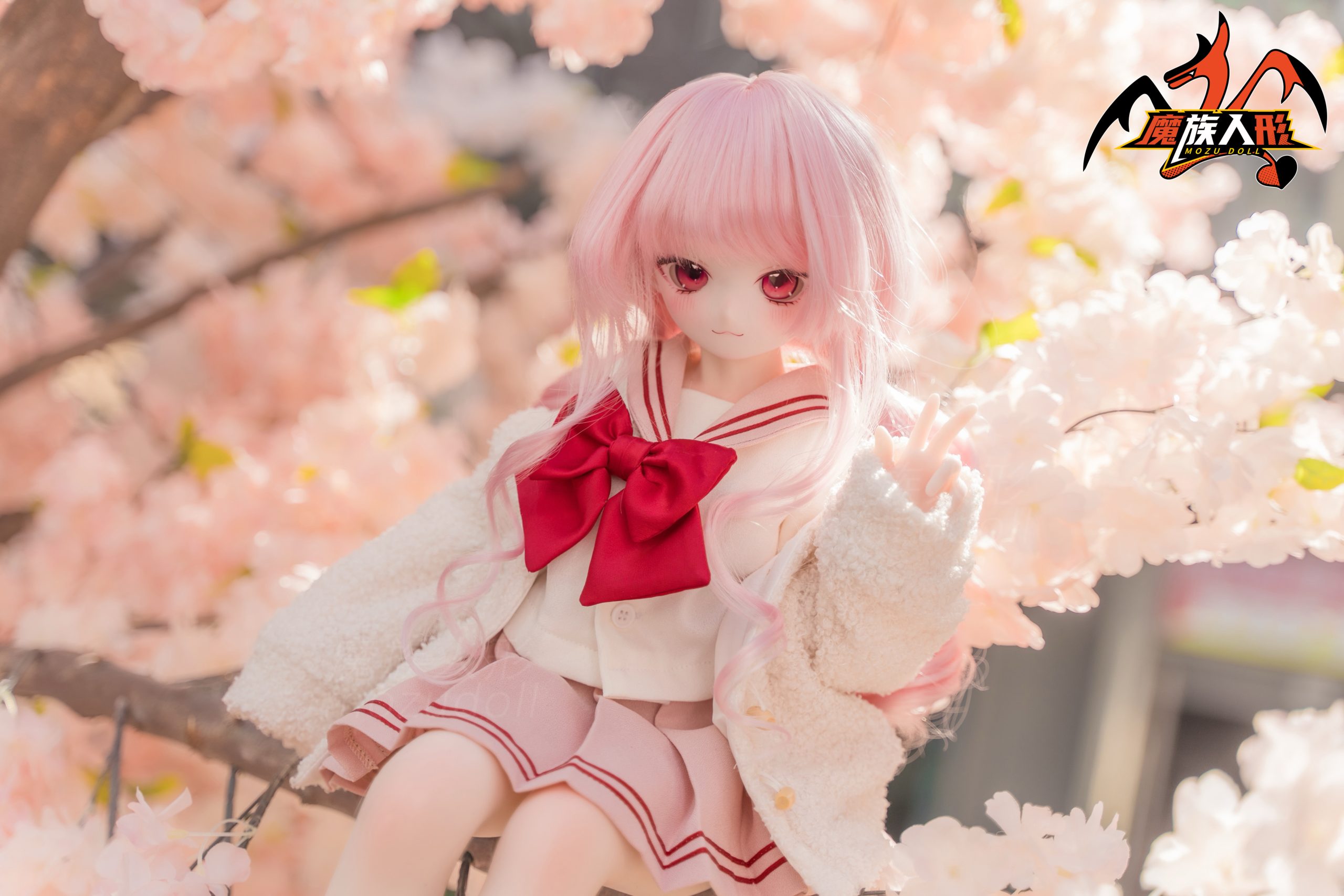 Mozu Doll 65 Cm Coral