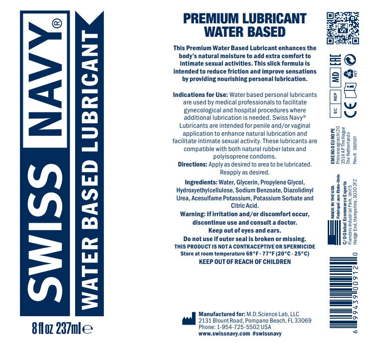 Swiss Navy Water-Based Lube - 8 Fl. Oz - Image 2